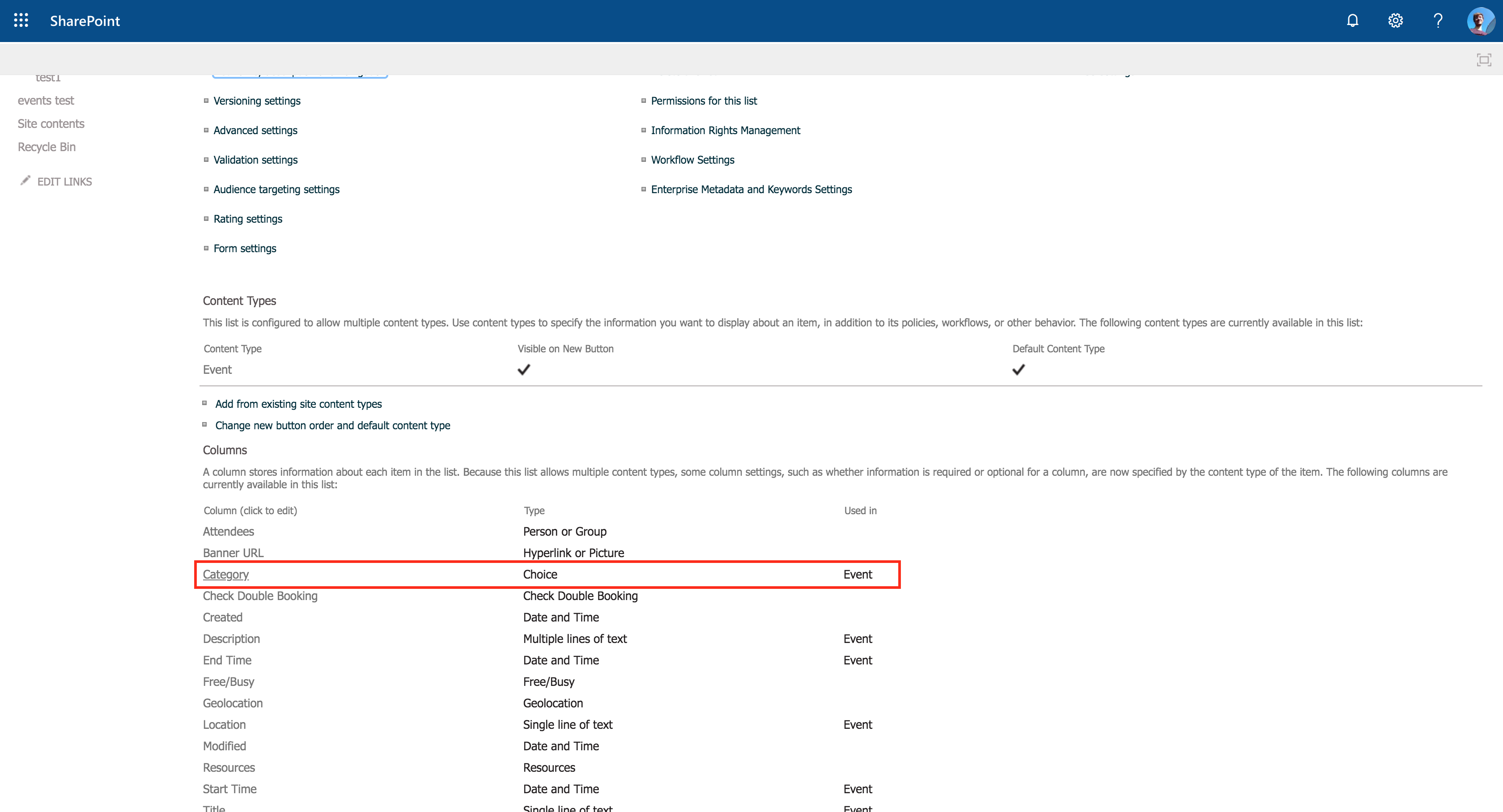 SharePoint: Multicoloured events in Calendar